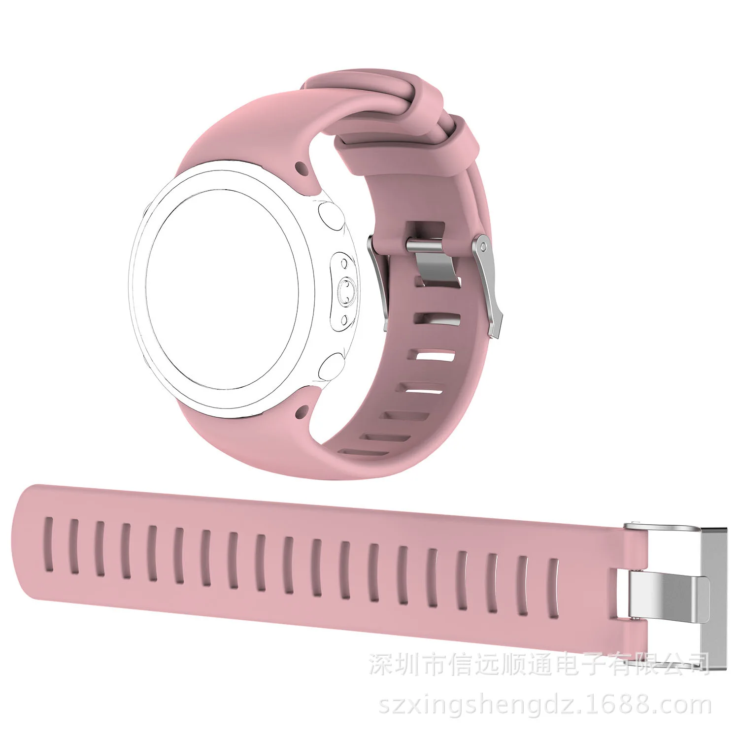Высокое качество Силиконовый ремешок для SUUNTO D4 D4i NOVO дайвинг часы замена Браслет Спорт и мода