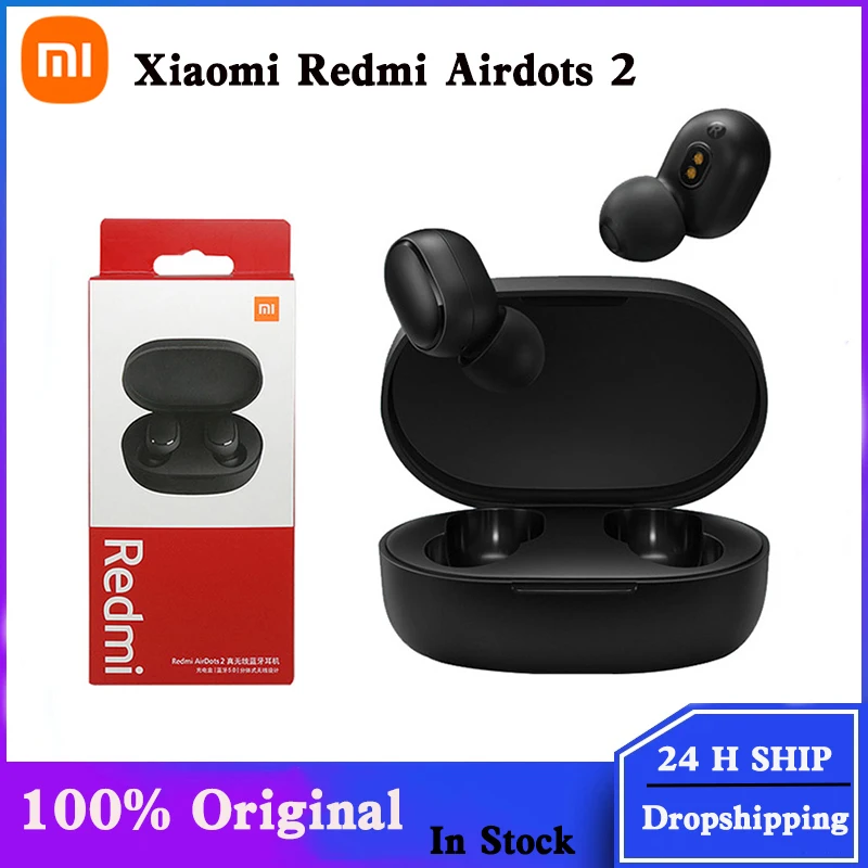 Оригинальные наушники Xiaomi Redmi Airdots 2 Tws беспроводные Bluetooth игровая гарнитура Mi S