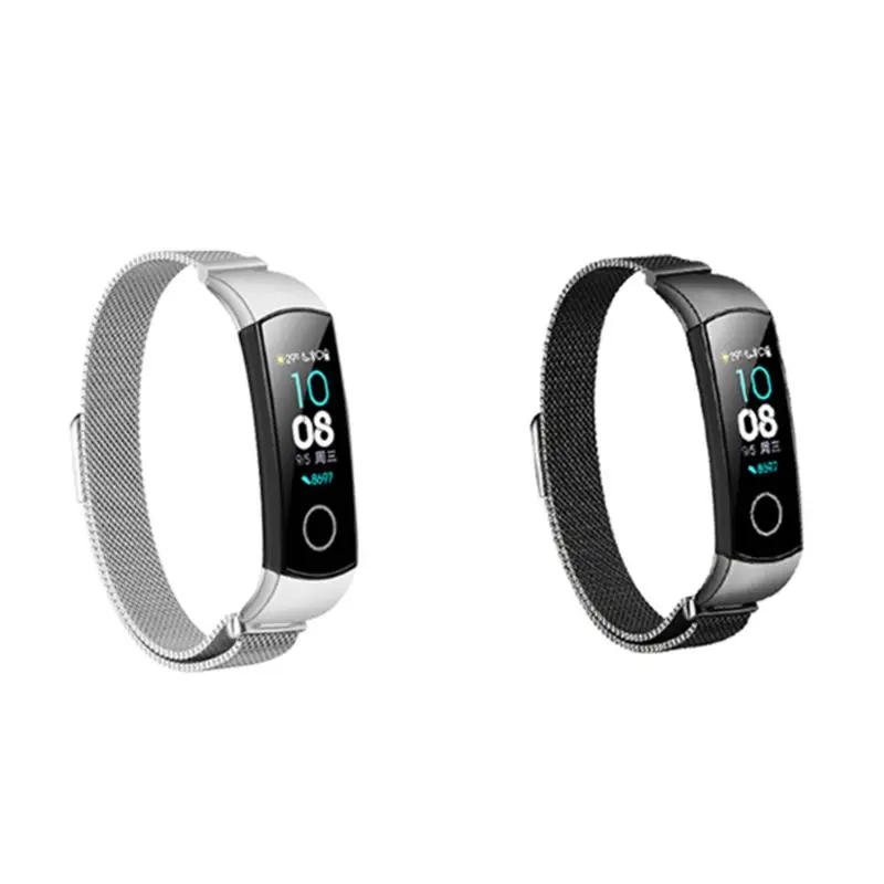 

Stainless Steel Metal Magnetic Watchband Quick Release Wrist Band Bracelet Replacement for Huawei Honor Band 5 Accessories
