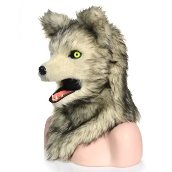 

Party Mask Mouth Mover Grey Wolf Husky Mask Gifts Men Women Fancy Dress