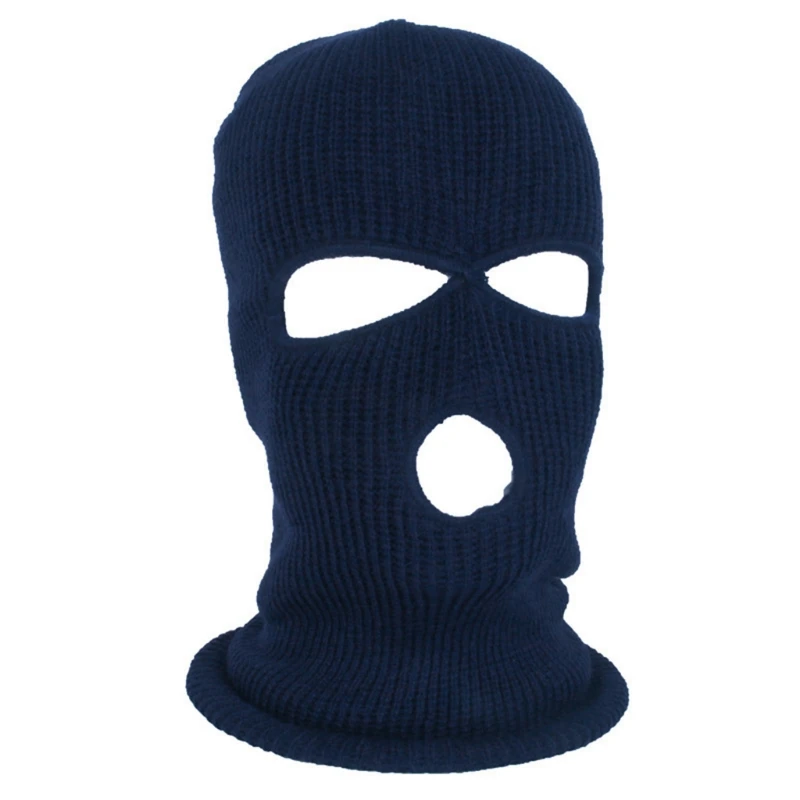 Halloween 3-Hole Knitted Full Face Cover Winter Warm Neon Balaclava Mask Hat