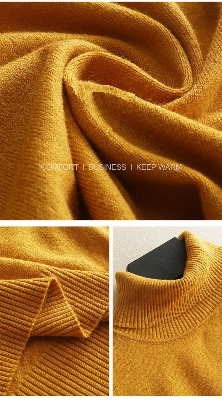 MRMT брендовый мужской кашемировый свитер с высоким воротом и длинным рукавом, узкий вязаный свитер для мужчин, утепленная одежда, мужская футболка