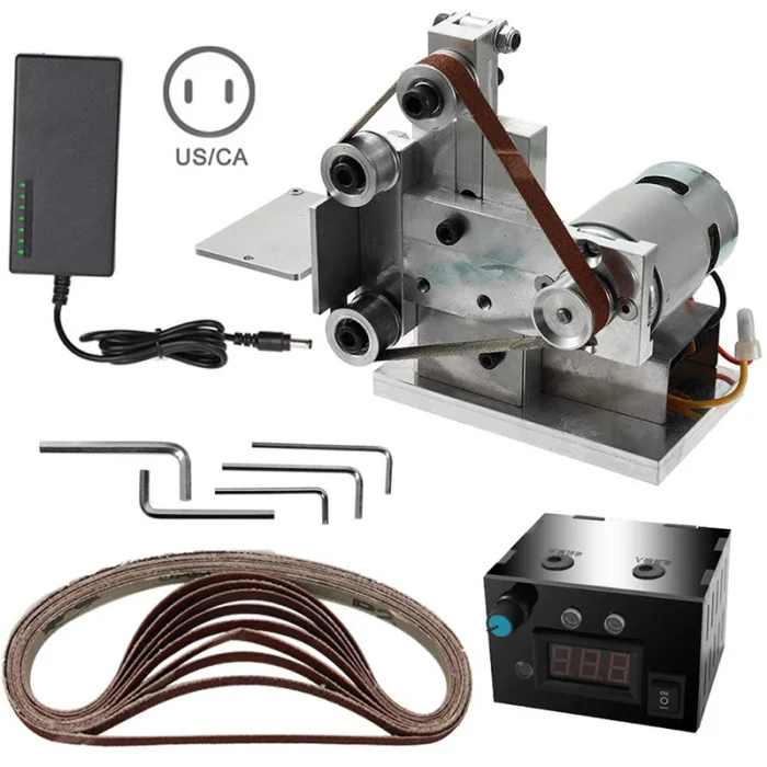 Шлифовальный станок Электрический ленточный шлифовальный Мини DIY шлифовальный станок CSL88