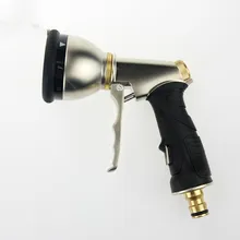 Напрямую от производителя стиль Гальванизированный цельнометаллический Многофункциональный душевая головка водяной пистолет роскошный золотой цвет 9 особенность