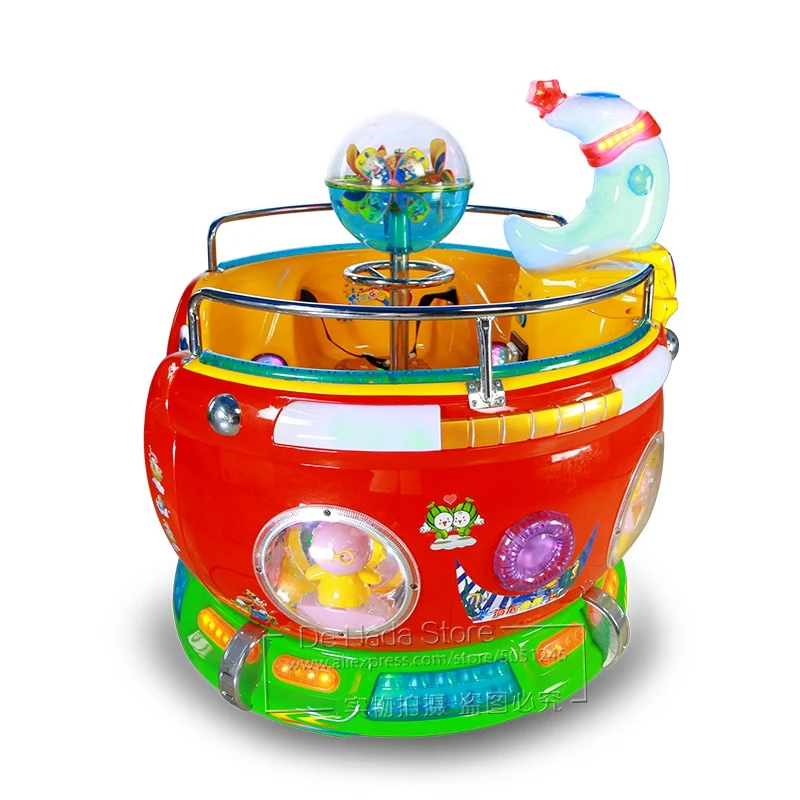 Shopping Malls Kids Rotating Cup Swing Game Machine Coin Operated Amusement Arcade Machine Kiddie Rides