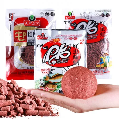 

Skynet PK Earthworm Bloodworm Granule 889 Fish-gathering Bait Wild Fish Crucian Carp Grass Carp Universal Four Seasons Bait Blac