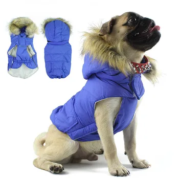 

Warm Dog Cotton Clothing Padded Puppy Vest Winter Thickened Coat Jacket for Small Dogs and Cats Outdoor Pet Clothes Outfits