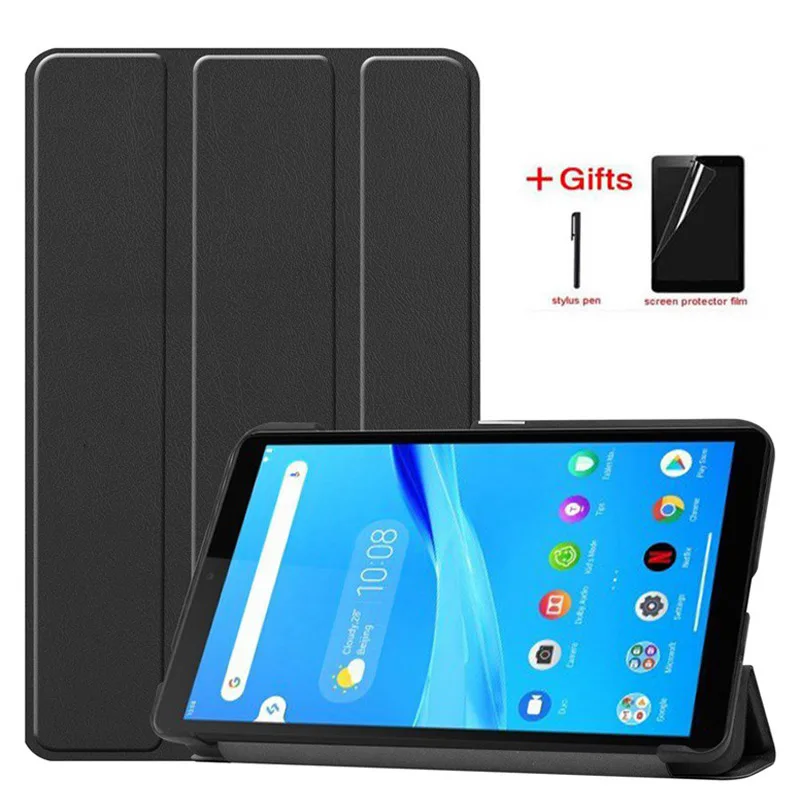 Тонкий флип чехол из искусственной кожи для Lenovo Tab M7 2019 Магнитный телефона
