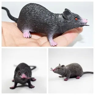 Simulation longue queue souris Rat farces accessoires jouet Rat astuce blague jouet Photo accessoires Halloween fête Prop gris
