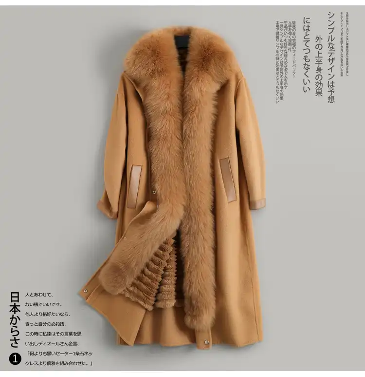 manteau fourrure lapin renard
