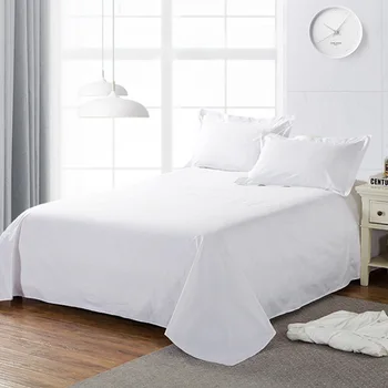 

Hotel White Cotton Bed Sheets Comfortable Breathable Spring Autum Summer Mattress Cover Home Bedding Mattress Protector