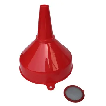 

Universal Petrol Funnel With Red Motorcycle Car Tractor Truck Filter E7CA