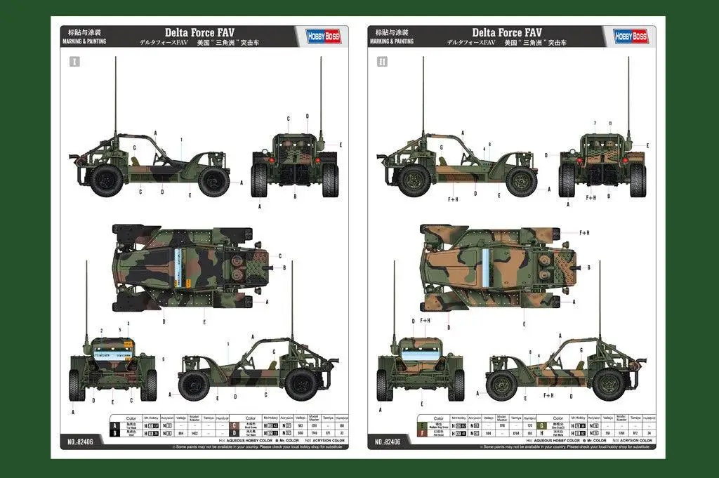 HobbyBoss 82406 1/35 Delta Force Fav Model Kit for sale online 