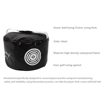 

Bag Swing Power Impact Golf Training Bag Smash Aid Practice Trainer Black