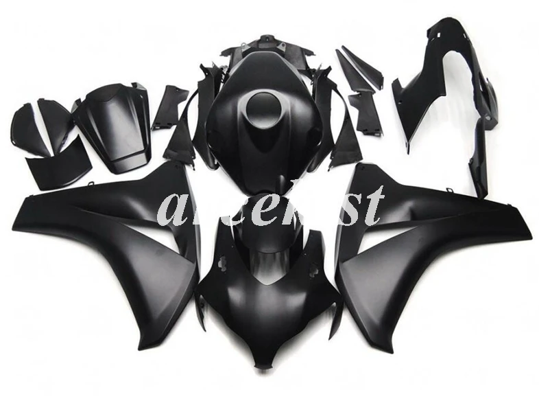 Литья под давлением ABS полный комплект обтекателей Подходит для Honda CBR1000RR 08 09 10 11 2008 2009 2010 2011 CBR1000 тела комплект красное глянцевое пресс - Цвет: black matte