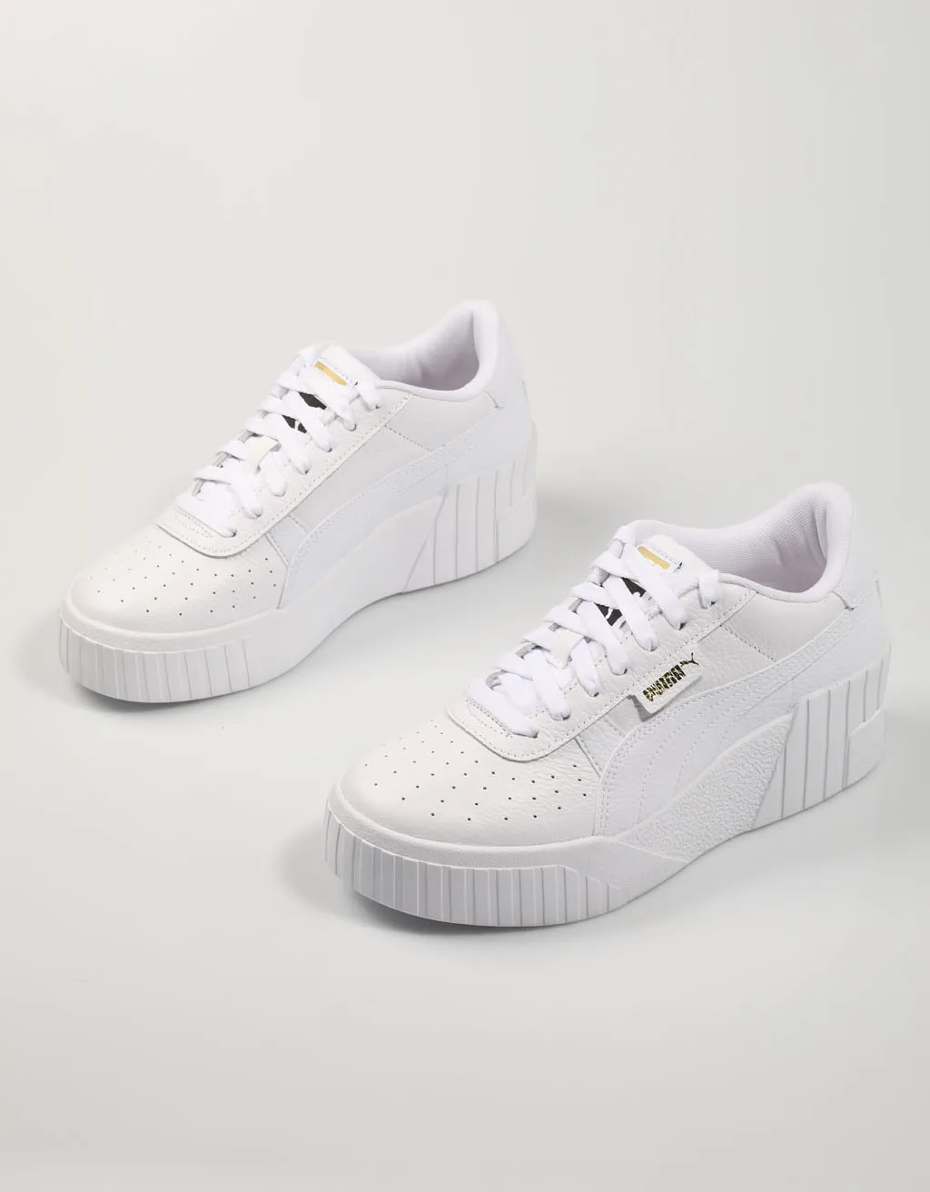 Puma Cali Wedge White Sneakers 373438 