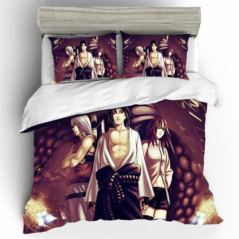 DQ0319 Наруто домашний текстиль постельное белье Ropa De Cama Sabanas подарок 3d комплект постельного белья королевского размера Комплект постельного белья s для девочек постельное белье поплин - Цвет: DQ0319