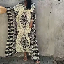 

2021 New Boho Retro Striped Plus Size Women Swimsuit Cover Up Summer Outing Sexy Bikini Wrap Beach Dress Beachwear Kimono Pareo