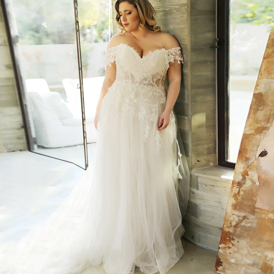 sparkle plus size wedding dresses