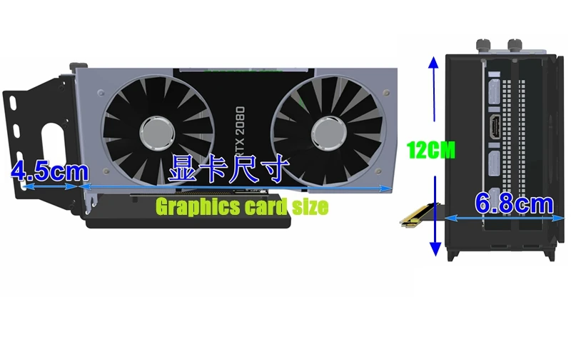 Graphics Card External PCIe X16 Thunderbolt PCIe 16x TB3