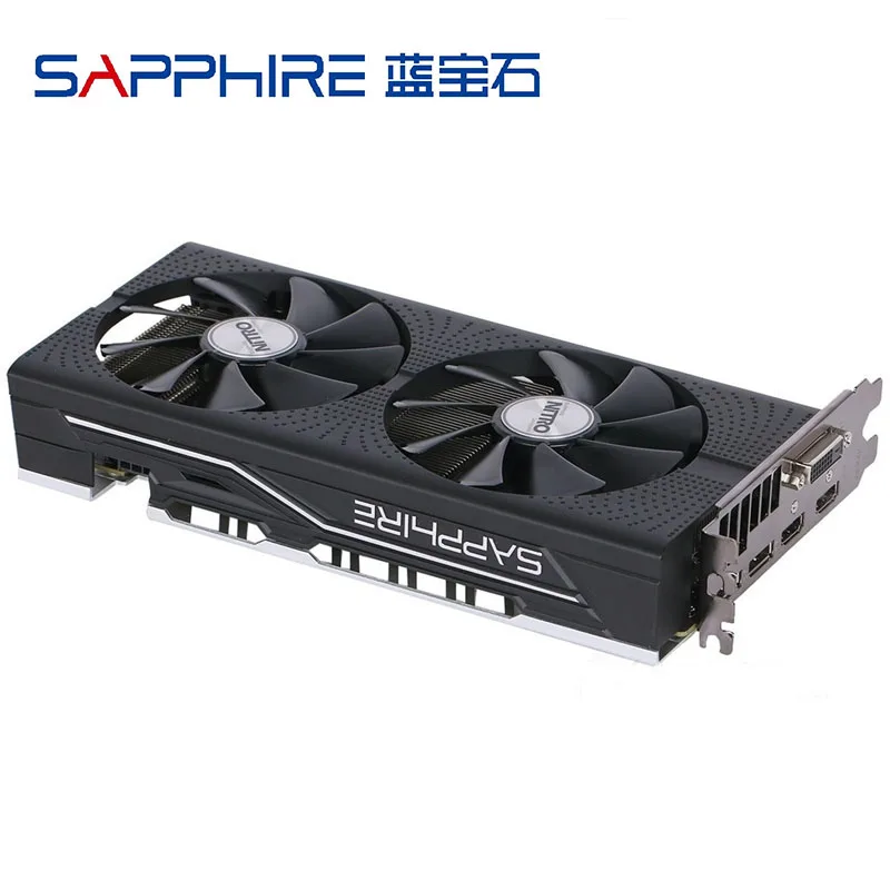 Видеокарты SAPPHIRE RX 470 4 Гб D5 видеокарта 256Bit GDDR5 для AMD RX 400 серии Radeon RX470-4GB RX 470 2048SP HDMI DVI б/у