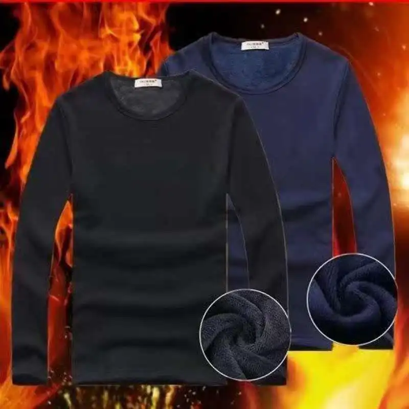 2021 Высококачественная осенне-зимняя мужская теплая термальная футболка