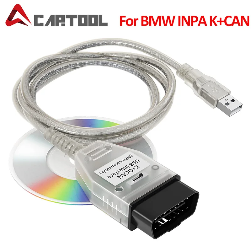 Для BMW INPA K + CAN с чипом FT232RL DCAN USB интерфейса плюс 20 контактный 16 адаптер OBD2 разъем