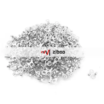 

1000 Pcs RNB2-5S A.W.G 16-14 Non Insulated Ring Terminals Connectors Total 15 mm
