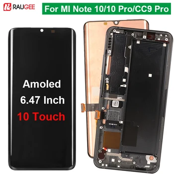 

Amoled LCD Display For Xiaomi MI Note 10 10 Pro Touch Screen 10 Touch Screen Replacement For Xiaomi MI CC9 Pro Amoled Display
