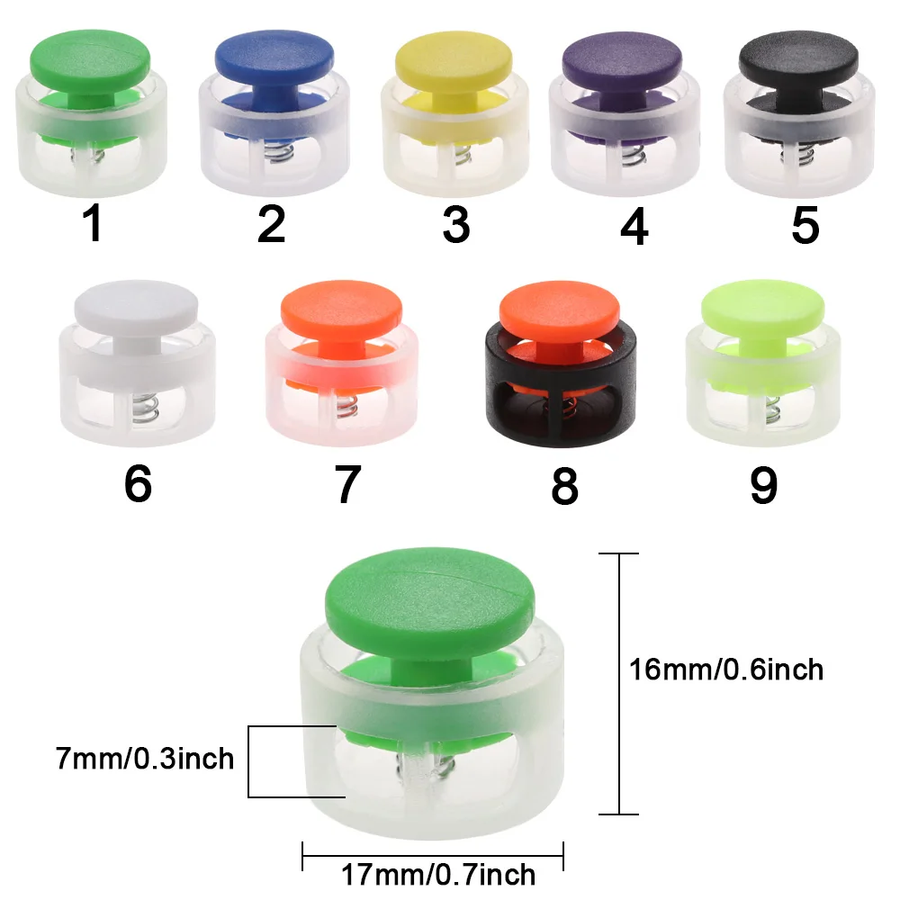 Plastic Adjustable Stopper for DIY Crafts and Shoelaces