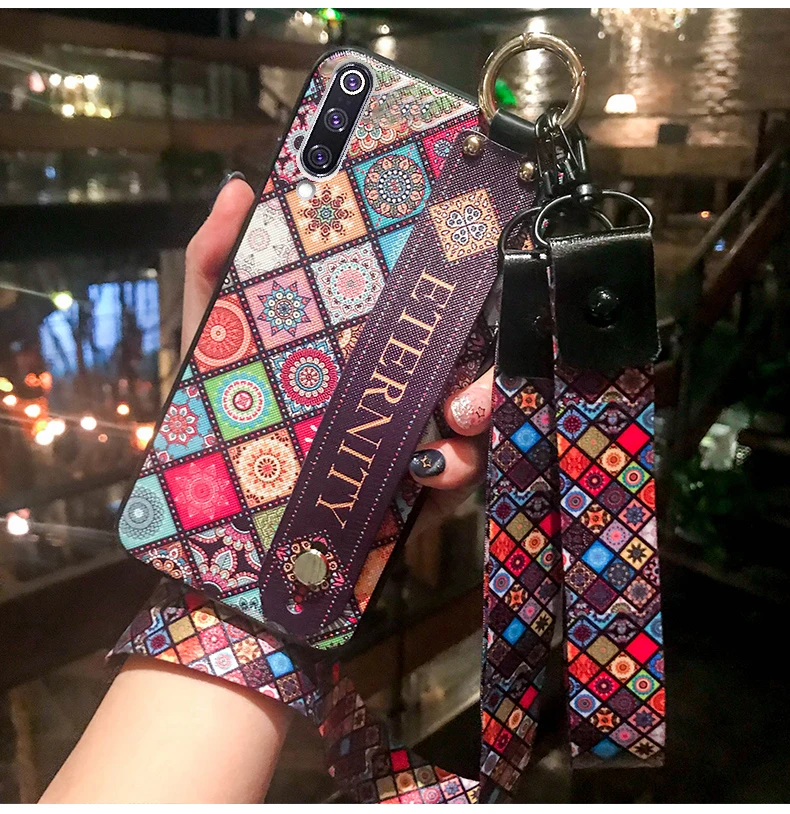 SoCouple Neck Wrist Strap Case For Xiaomi Redmi 4X Note 5 5A 6 7 Vintage Soft TPU Phone Holder Lanyard Case For Xiaomi 8 9 5X 6X (2)