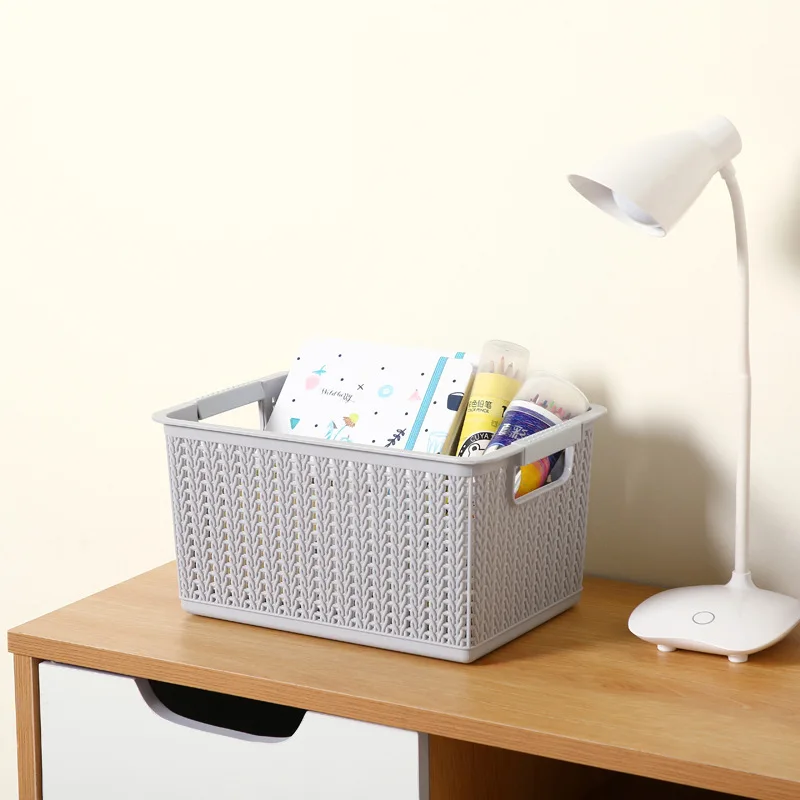 Eisen Card Rattan Storage Basket Plastic Large Size Storage Basket Hollow out Bedroom Organizing Basket CHILDREN'S Toy Storage S