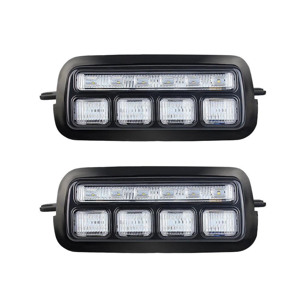 

2019 For Lada Niva 4X4 1995 LED DRL lights with Running Turn Signal Function Accessories Car Styling Turning Lamp