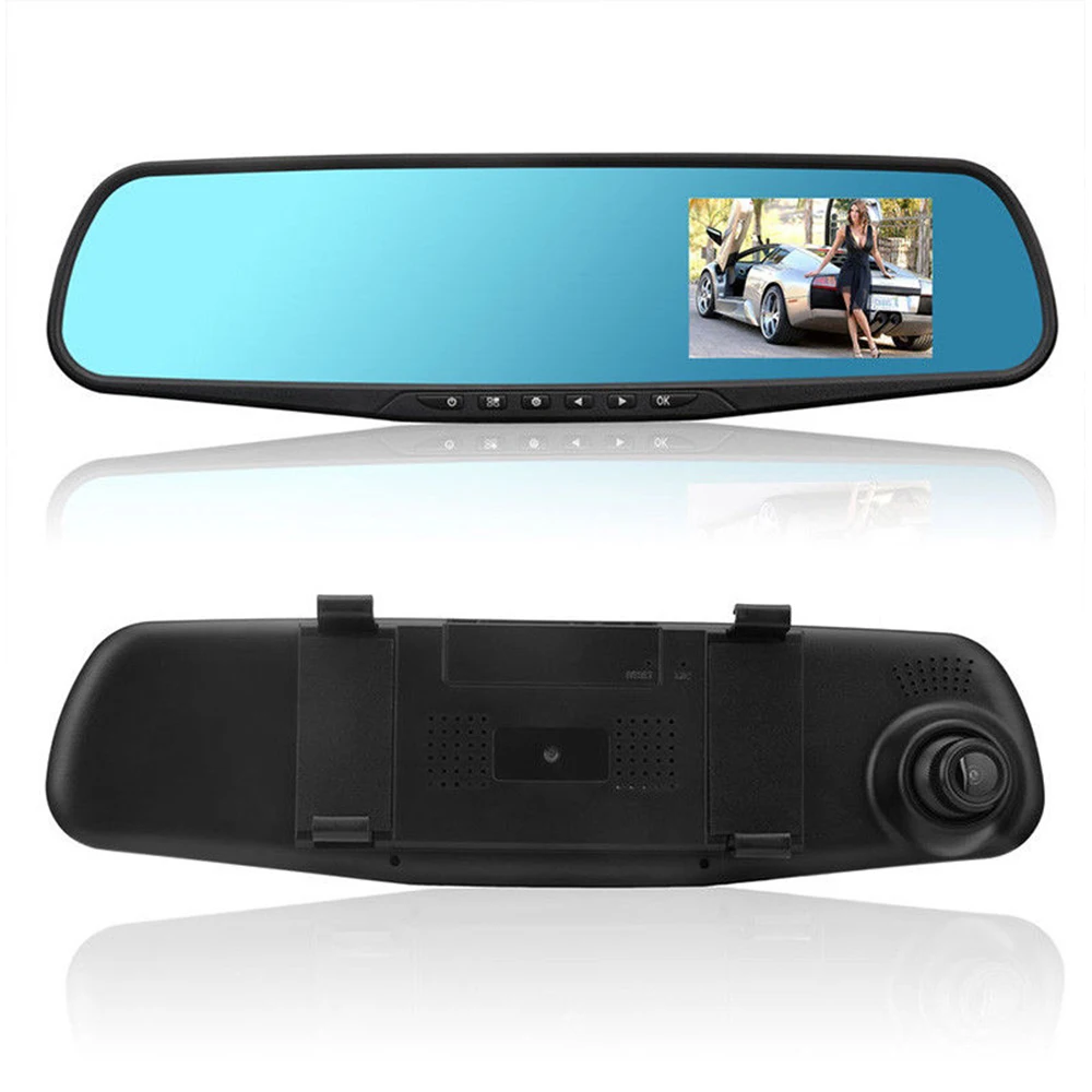 1080P HD Автомобильный видеорегистратор камера зеркало заднего вида цифровой видеорегистратор авто видеокамера Dash Cam FHD 1080P двойной Лен регистратор автомобильные запчасти