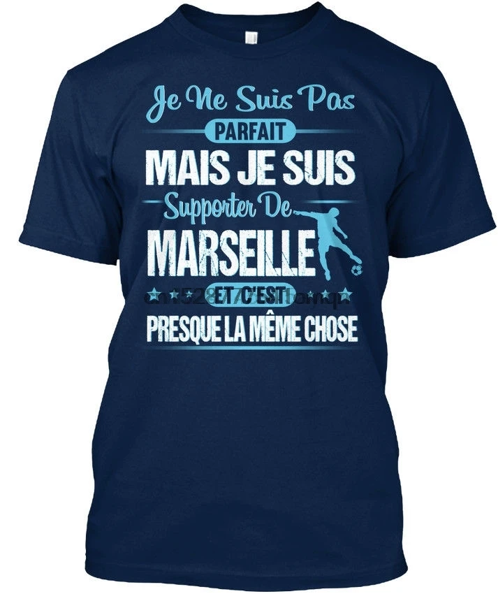 De Marseille-Je Ne Suis Pas Parfait Mais футболка с короткими рукавами в стиле хип-хоп футболка Новинка, забавная футболка