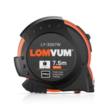 LOMVUM – système métrique 3M 5 M 7.5, verrouillage automatique, bande de mesure, Construction de la Roulette, centimètres rétractables, outils de mesure pour la maison 