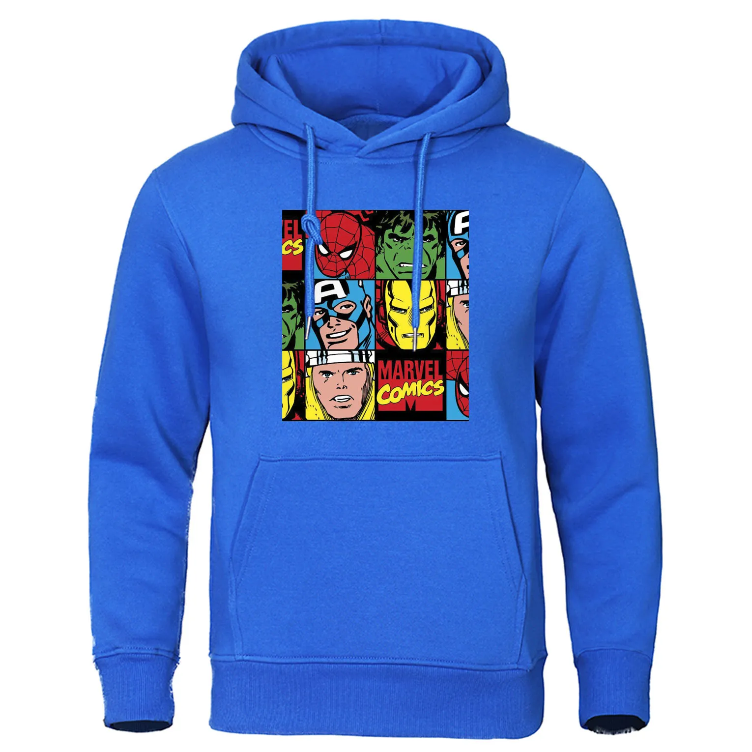Модные кофты с капюшоном "Marvel", мужской осенний пуловер, толстовка супергероя Мстителей, высококачественный спортивный костюм, Повседневная Уличная толстовка с капюшоном - Цвет: blue 6