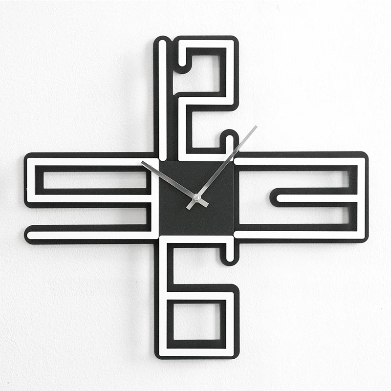 

Creative Acrylic Wall Clock Modern Design Living Room Decoration Unique Wall Hanging Nordic Wooden Clocks Wall Watch Home Decor