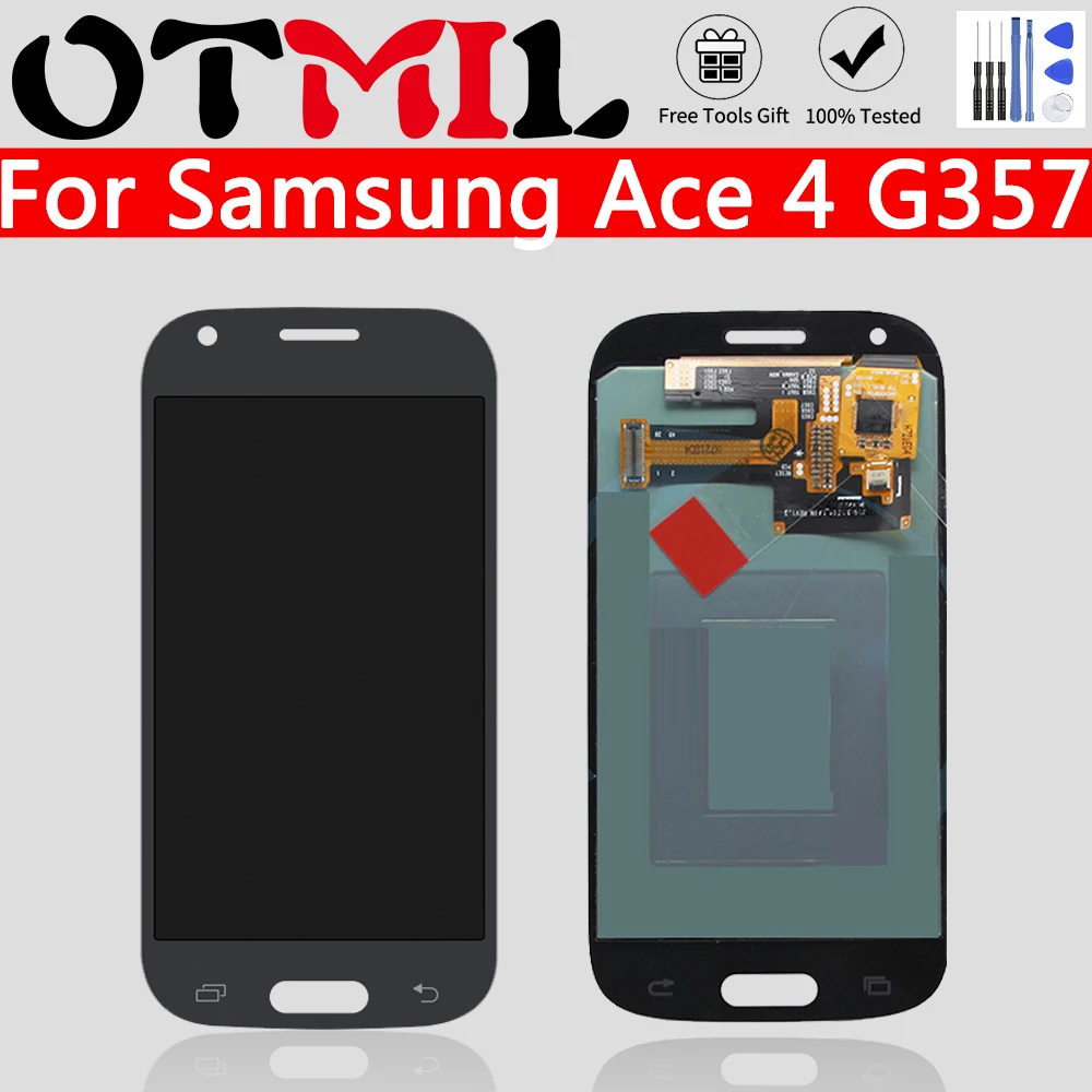 OTMIL AMOLED 4 3 ''для Samsung Galaxy Ace ЖК дисплей сенсорный экран в сборе дигитайзер для SM