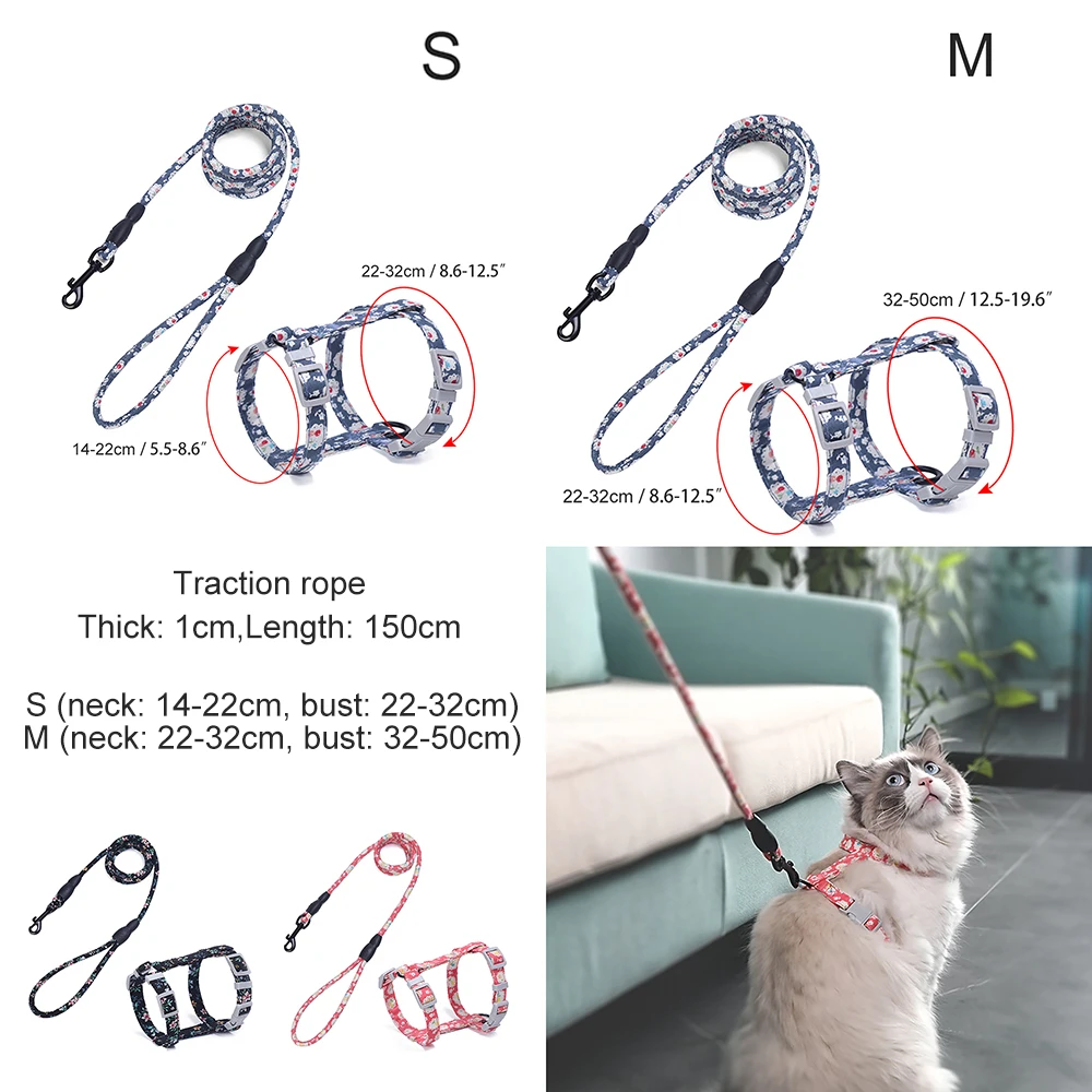 Japanese style Cat Collar Harness Adjustable Leash Outdoor Walking For Small Medium Cat Cat Rabbit Harness Belt Pet Tools New Japanese style Cat Collar Harness Adjustable Leash Outdoor Walking For Small Medium Cat Cat Rabbit Harness Belt Pet Tools New