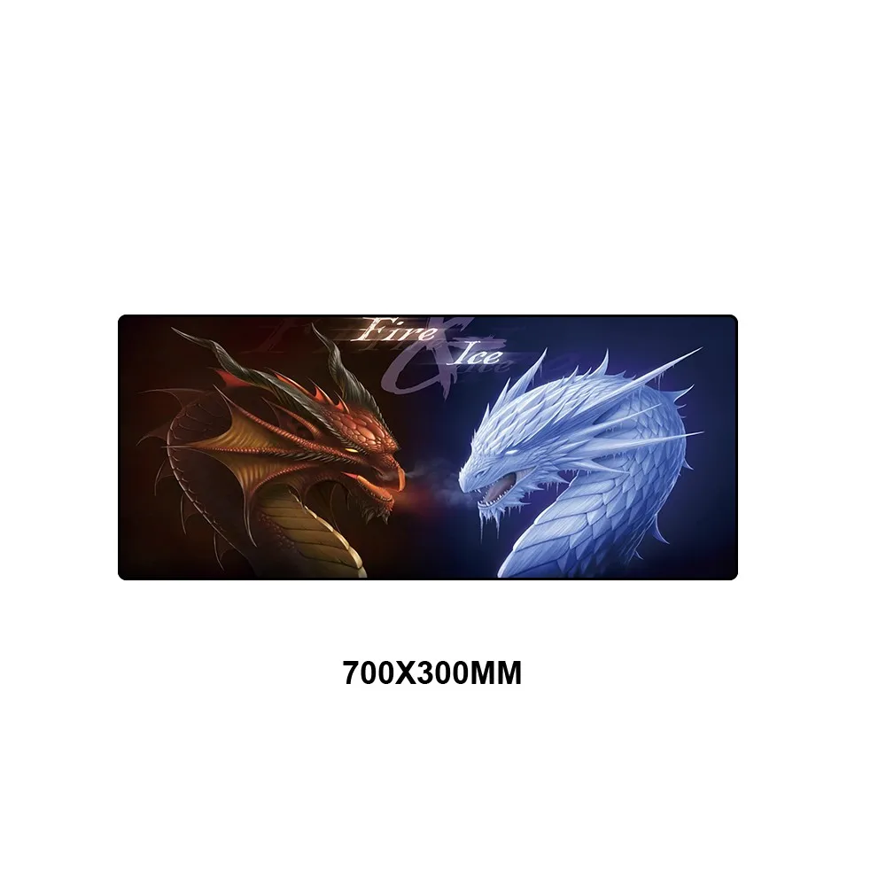 Большой игровой коврик для мыши с изображением дракона, Противоскользящий резиновый коврик для мыши для ноутбука, компьютера, клавиатуры, Настольный коврик для Dota 2 Warcraft - Цвет: LONG-012