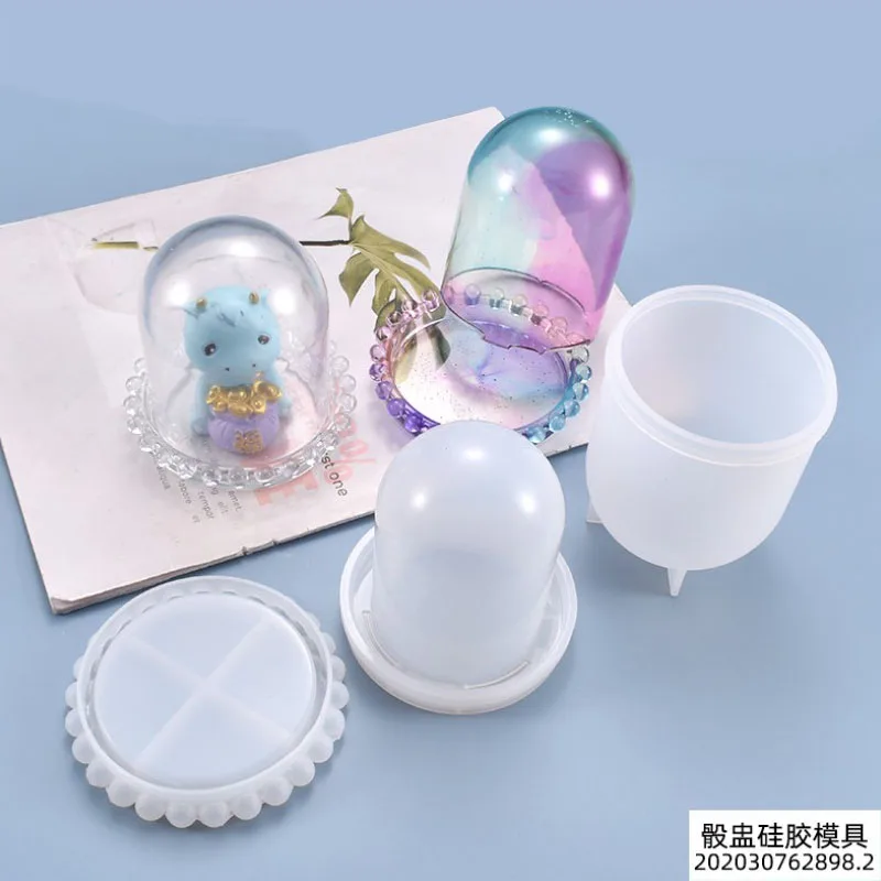 

Transparent Silicone Mould Dried Flower Resin Decorative Craft DIY Multifunctional dice cup Mold epoxy resin molds for jewelry