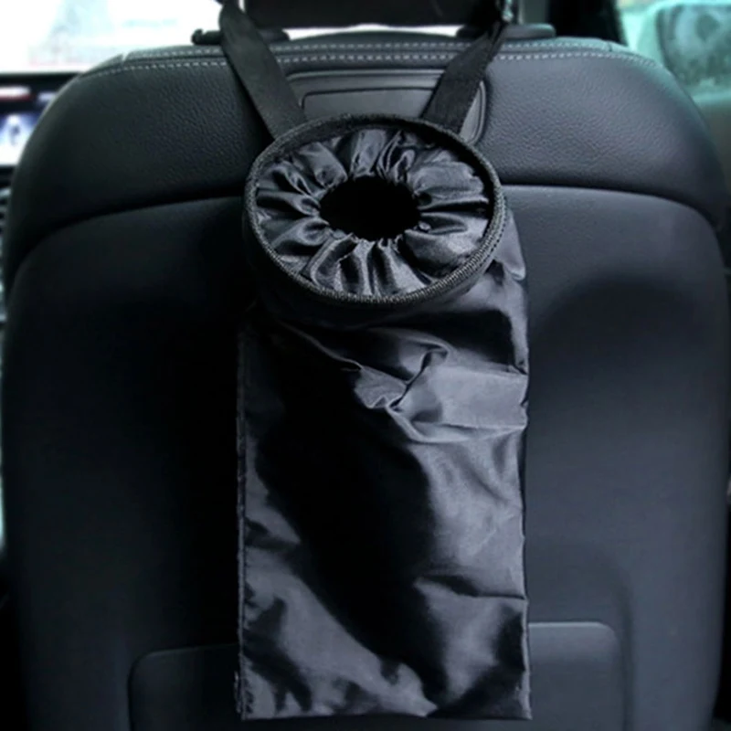 Portable Car Seat Back Trash Container Holder Hang Litter Bag Garbage Storage Car Waste Bins Cleaning Poubelle Voiture Car Bin