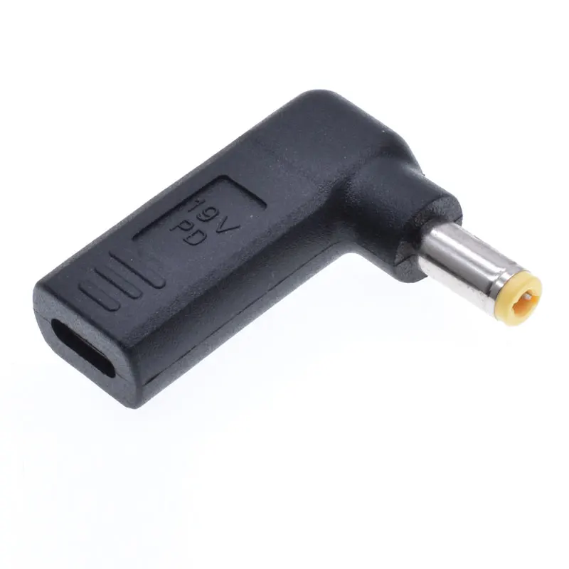 USB C type C Женский до 7,9*5,5 мм Мужской USB PD эмулятор триггер угловой DC адаптер штепсель-переходник для lenovo ноутбук ThinkPad