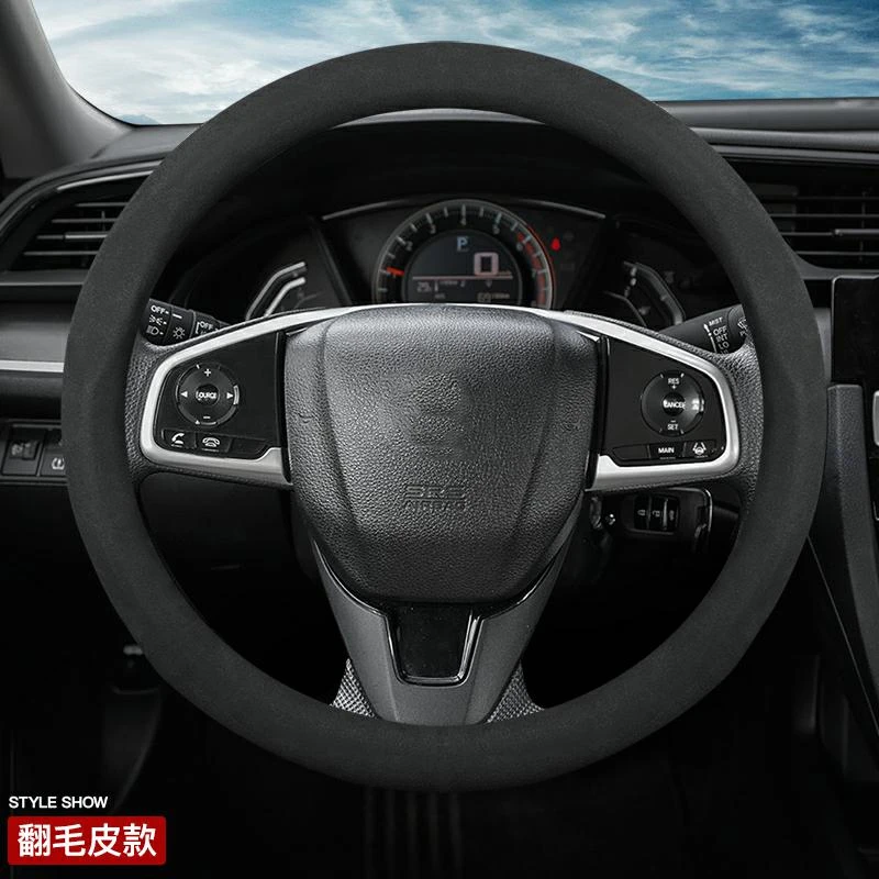 Автомобильный замшевый чехол на руль 38 см 1" для honda Accord Amaze Brio City Grace Fit Jazz Insight Inspire Legend BRV br-v