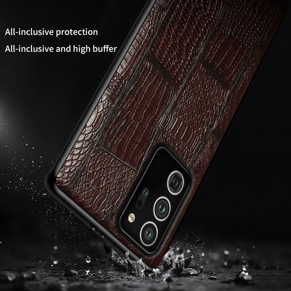 Genuine Leather Retro Splice Case For Samsung Galaxy Note 20 Ultra Note 10 9 A32 A72 A52 A71 A51 S10 S8 S9 S20 S21 Plus S20 FE