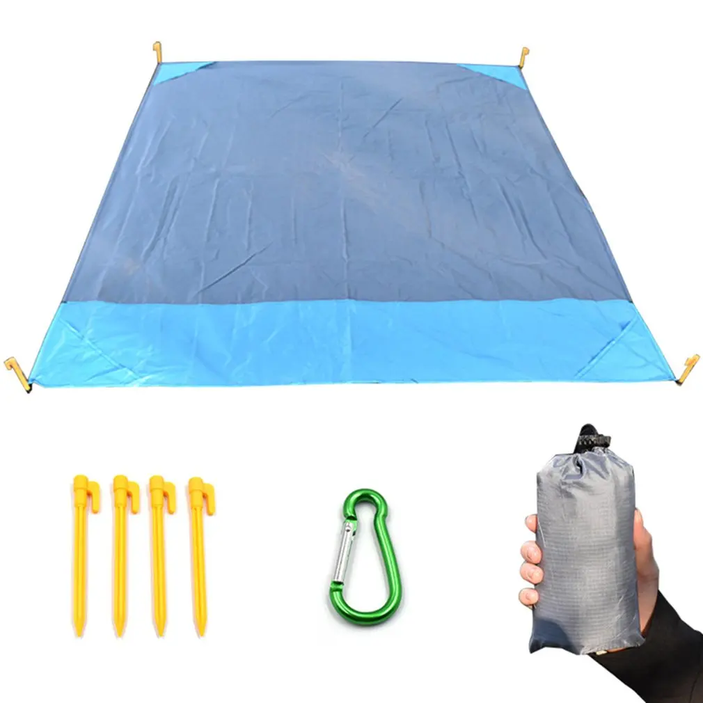 

lightweight blanket waterproof sandproof pocket beach picnic camping blanket Portable groundsheet tarp