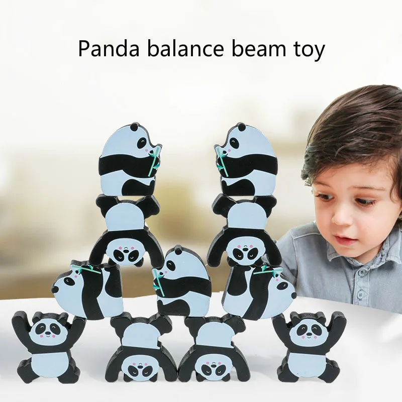 

Stacked High Panda Stacked Music Building Blocks Balance Training Hercules Toys Early Teaching Parent-child Games Toy