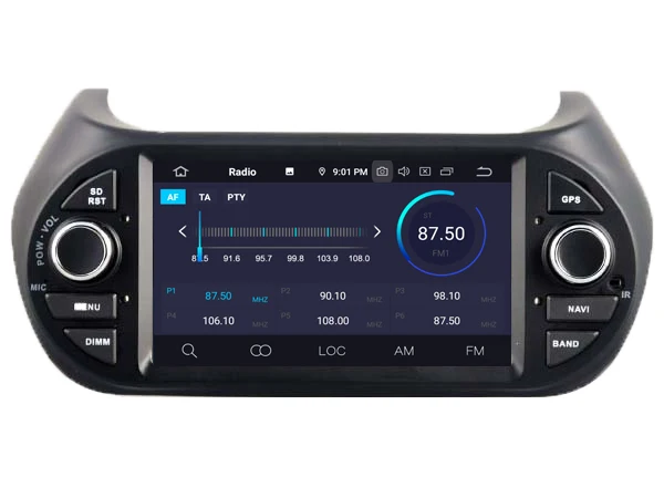 Sale RUISO 4g+64g 8-Core Car DVD Player Android 9.0 for FIAT Fiorino car multimedia auto stereo 1080P gps wifi dvr dab obd ips 1