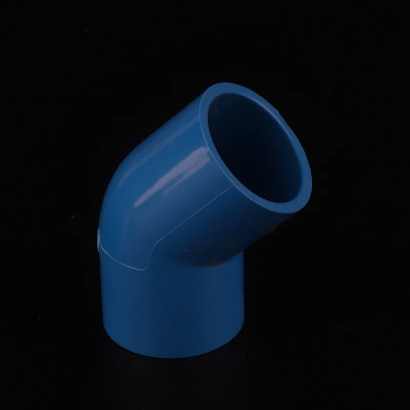 2шт ПВХ 20 мм 25 мм 32 мм 40 мм 45 градусов разъем для орошения сада аквариума адаптер емкость для воды трубы коленчатое соединение - Цвет: Синий